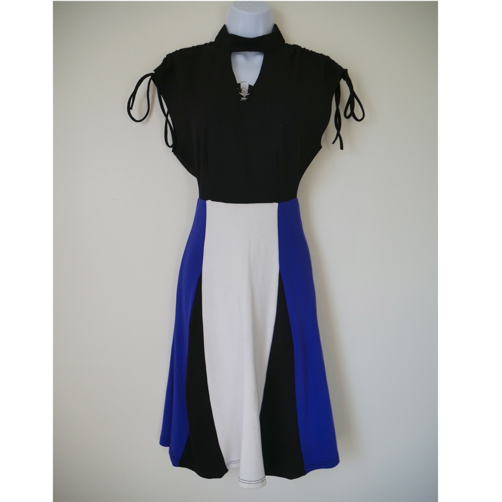 Belle Abstract Fit & Flare Dress